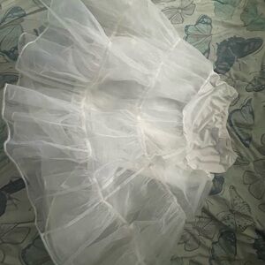 Elegant White Tulle Dress